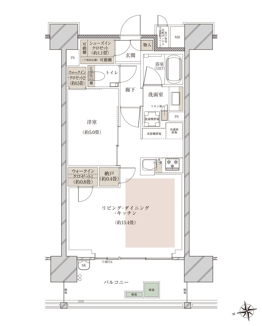 E-2type Menu2 間取り図