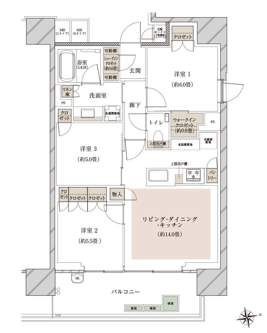 Ctype間取り図